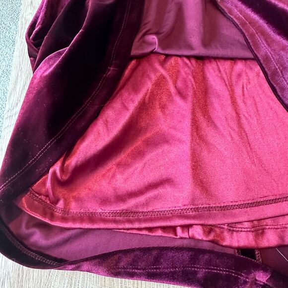 Revelry Dakota Velvet Maxi Dress Bridesmaid Holiday Deep Burgundy 2 - Picture 8 of 11